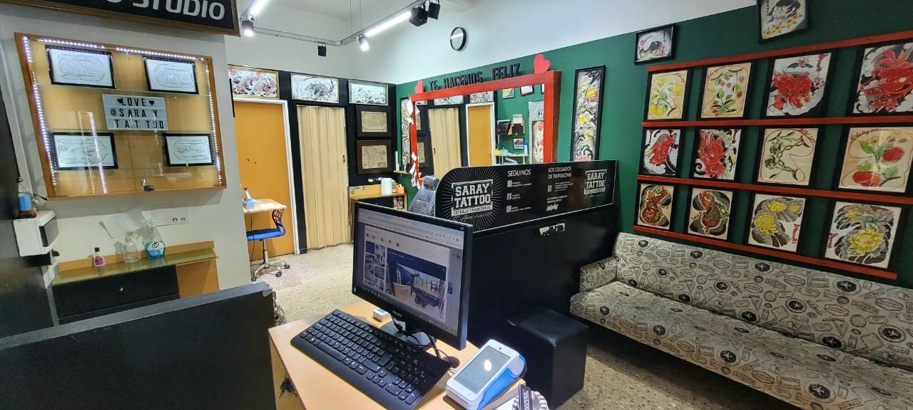 Interior estudio Saray Tattoo San Miguel